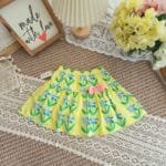Chân váy hoa bé gái kèm quần , chất liệu hoa thô - Ảnh 2