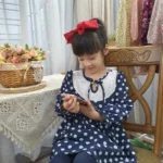 Váy bé gái, đầm chấm bi xinh, xả váy thu đông dài tay cho bé 10kg đến 21kg - Ảnh 3