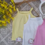Áo 2 dây cotton bé gái, chất liệu cotton co giãn 4 chiều - Ảnh 3