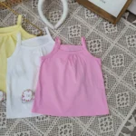 Áo 2 dây cotton bé gái, chất liệu cotton co giãn 4 chiều - Ảnh 4