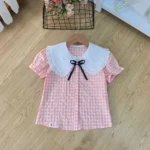Áo sơ mi bé gái, áo somi trắng nữ học sinh cấp 1, cấp 2 - Ảnh 11