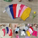 Quần legging bé gái sắc màu, quần cotton lỡ hè xinh - Ảnh 4