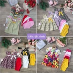 Quần legging bé gái sắc màu, quần cotton lỡ hè xinh - Ảnh 5